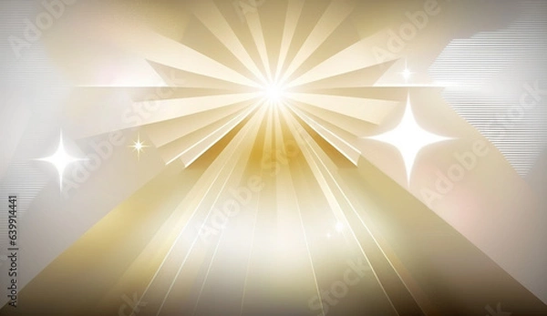 Obraz gold white light