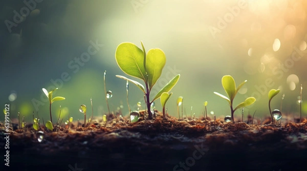 Obraz 新芽 緑 環境 SDGs