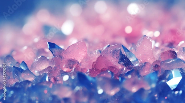 Obraz pink and blue with bokeh
