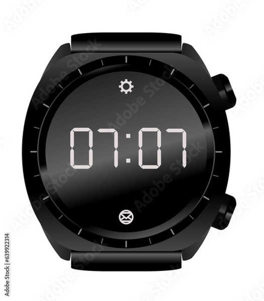 Obraz smartwatch black color vector