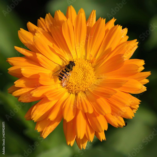 Obraz bee on yellow flower