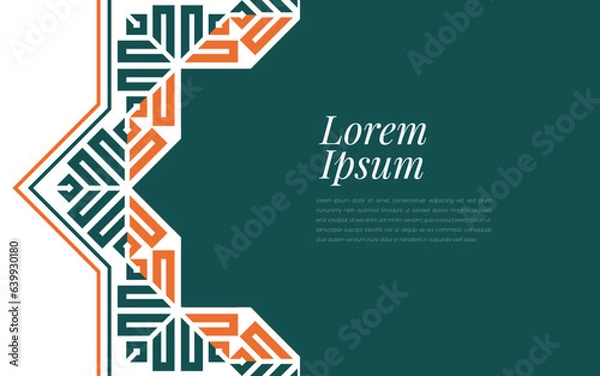 Obraz Colorful seamless repeat pattern on abstract background geometric mosaic in colorful ornament style.