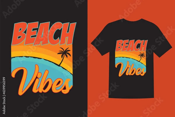 Obraz Summer T-shirt Design || Summer Vibes,
Awesome Summer T-shirt Design, Beach T-shirt Design.