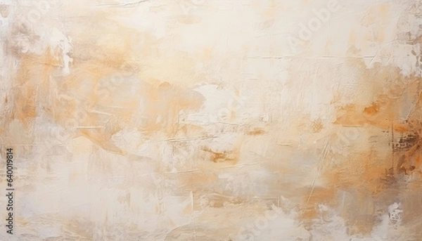 Fototapeta Abstract pale orange oil paint brushstrokes texture pattern painting wallpaper background