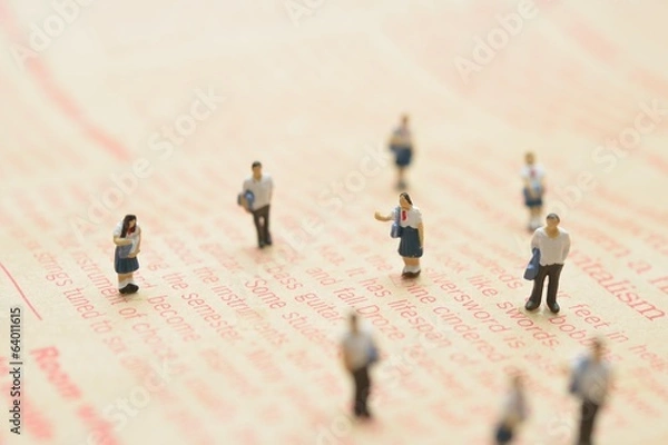 Obraz ミニチュア人形の学生