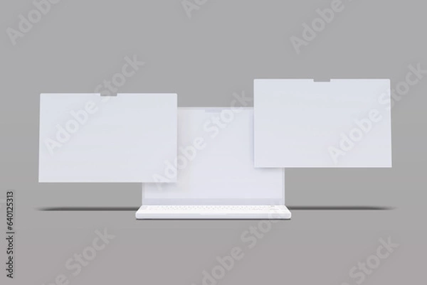 Fototapeta Laptop Screen Blank Mockup