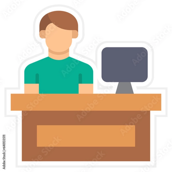 Fototapeta Teller Icon