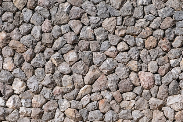 Obraz Antique stonewall texture material construction for background.