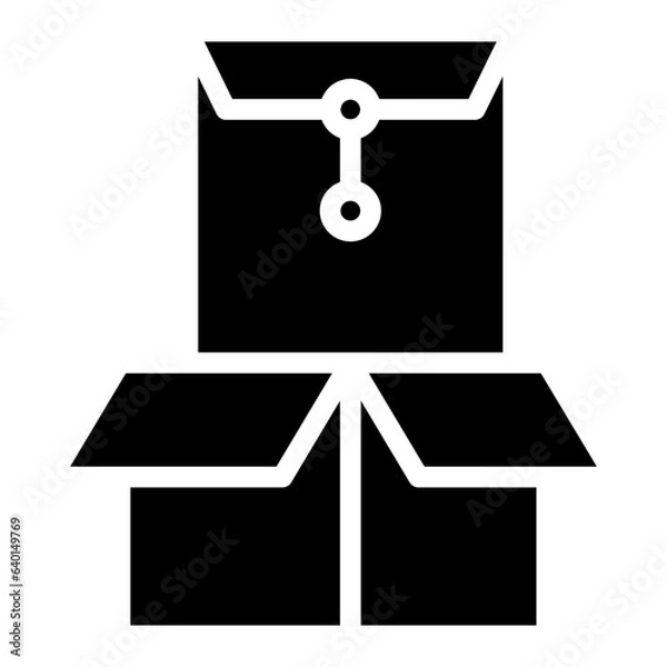 Fototapeta envelope glyph 