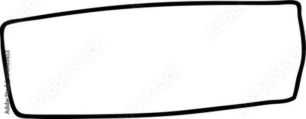 Fototapeta Rectangle Abstract Shape Outline