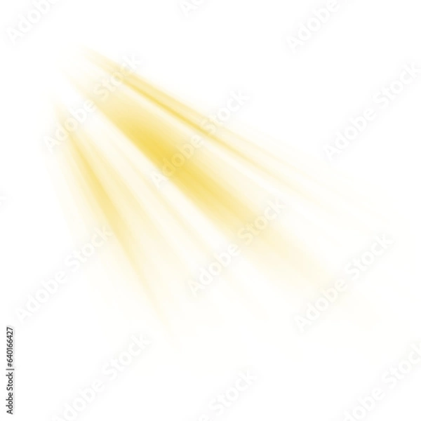 Fototapeta Overlays, overlay, light transition, effects sunlight, lens flare, light leaks. High-quality stock PNG image of sun rays light overlays yellow flare glow isolated on transparent backgrounds for design