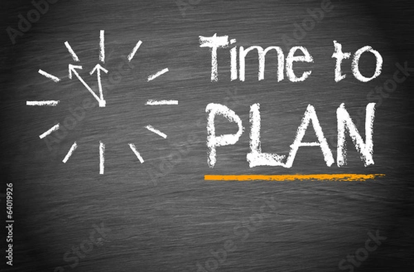 Fototapeta Time to plan