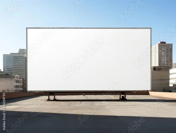 Fototapeta Billboard mockup with isolated background generative ai