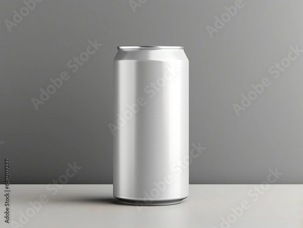 Fototapeta Soft drink can packaging mockup with isolated background generative ai