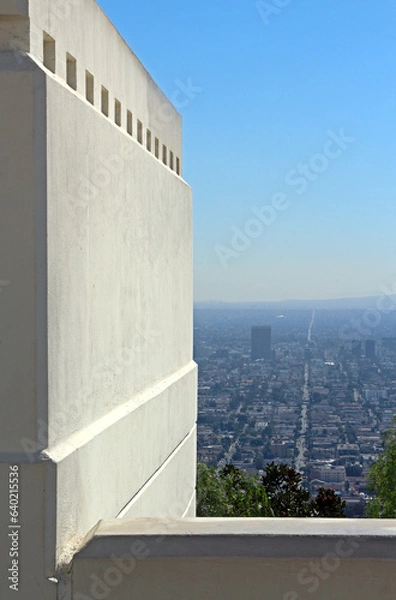 Fototapeta view from Griffith Observatory