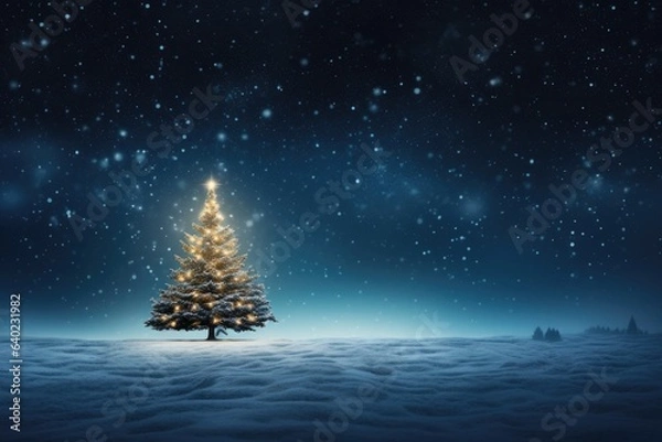 Obraz christmas tree and stars