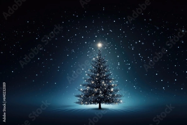 Obraz abstract christmas tree