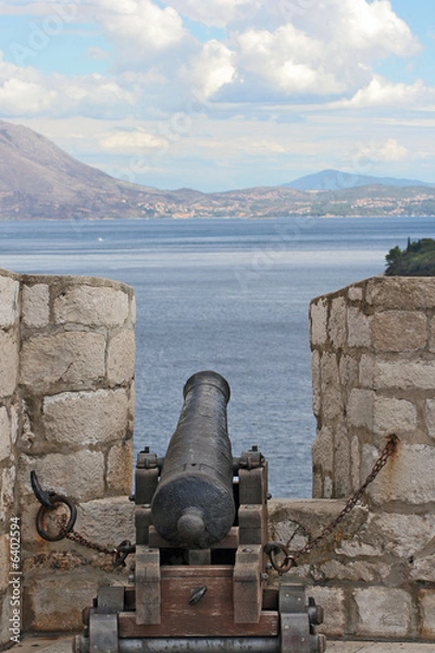 Obraz Dubrovnik kanone Stadmauer