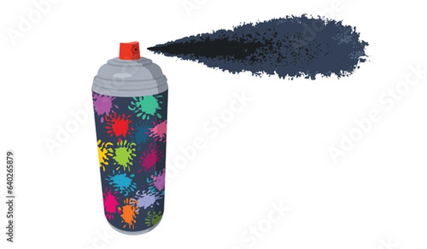 Obraz practically used bottled paint
