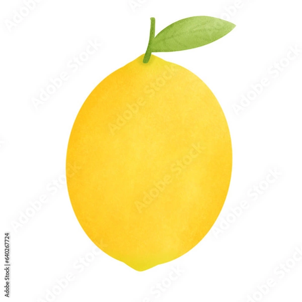 Obraz yellow lemon isolated on white background