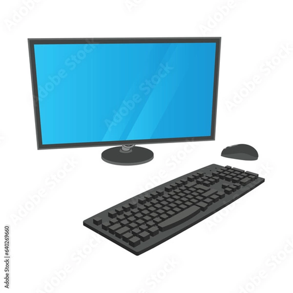 Obraz electronic computer that processes data into information mathematically