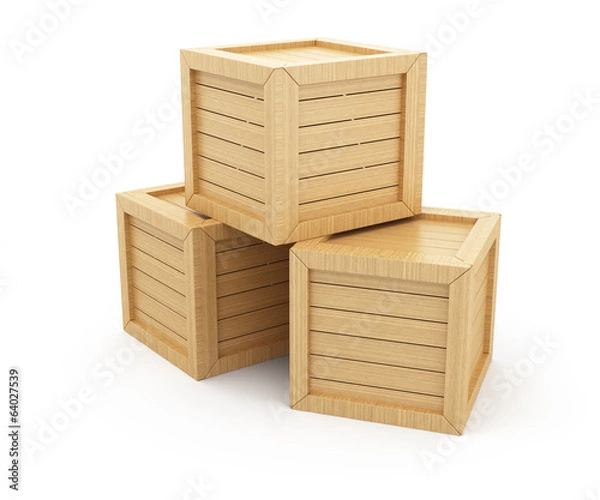 Obraz Wooden boxes