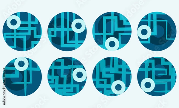 Obraz set of buttons 