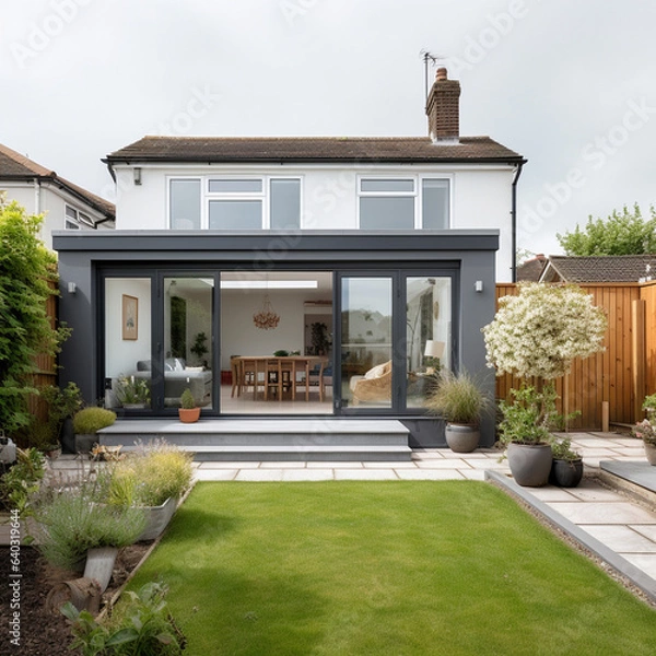 Obraz British modern home extension