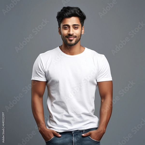 Obraz People wearing tees 