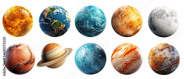 Fototapeta Planets Celestial Harmony 3d render