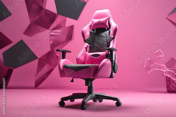Fototapeta 3d render of a person sitting on a chair