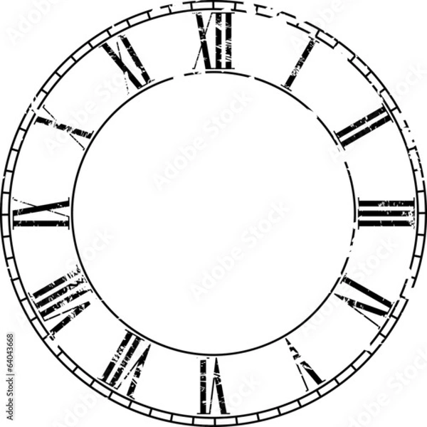 Fototapeta Vector vintage clock