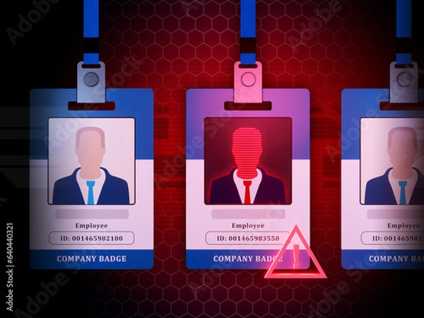 Obraz Insider threat warning