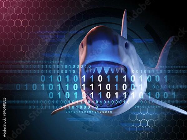 Obraz Data shark attack