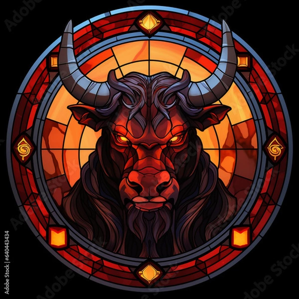 Obraz the devil stain glass