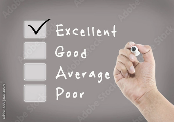 Obraz Evaluation checklist board