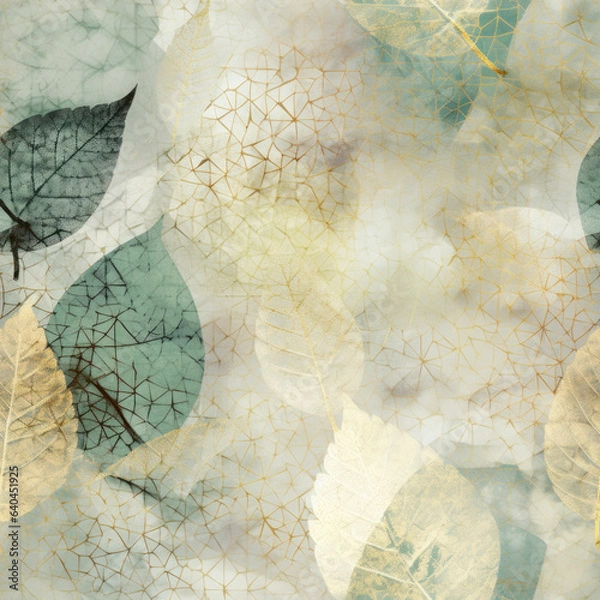 Fototapeta Gilded Nature Seamless Tiling Pattern