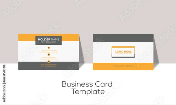 Obraz Simple Professional Business card design for personal and company identity.