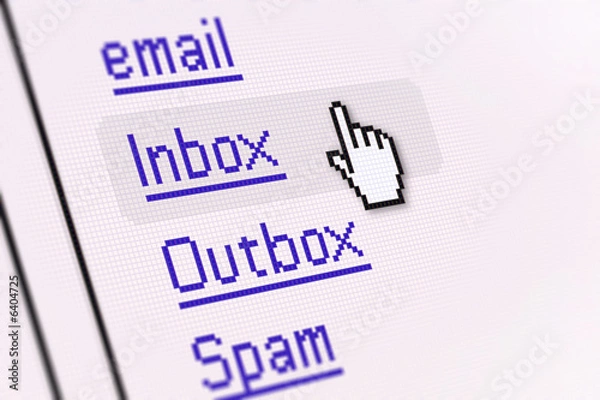 Fototapeta inbox screen