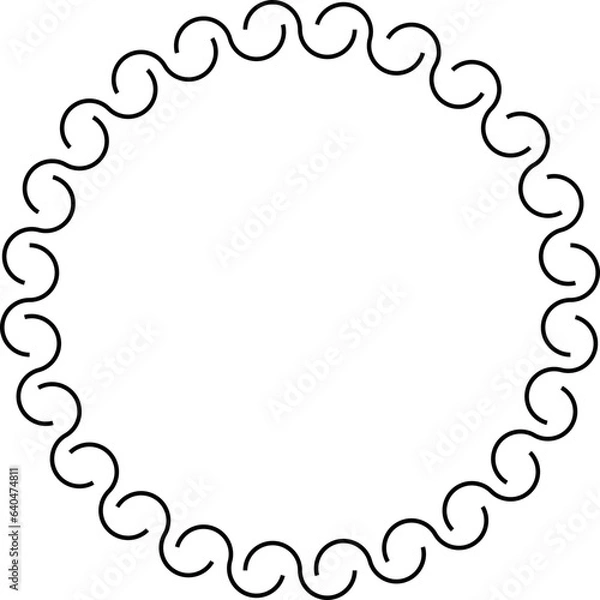 Fototapeta Circle Frame Element