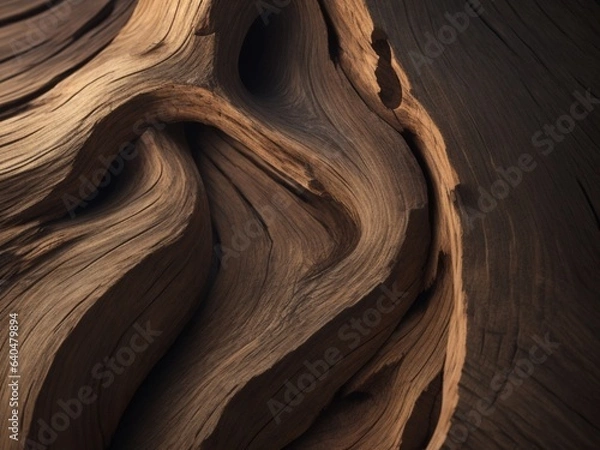 Fototapeta twisted aged wood texture