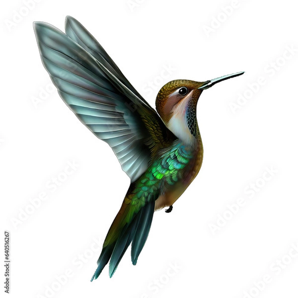 Obraz Ethereal Hummingbird Elegance, Generative AI