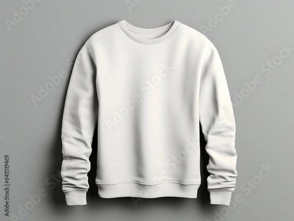 Fototapeta Sweatshirt mockup with isolated white background generative ai