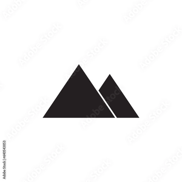 Fototapeta mountain icon vector
