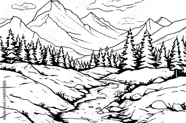 Obraz Coloring Page - Vectorized