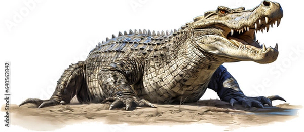 Fototapeta ワニのイメージ - image of Crocodile - No1-7 Generative AI