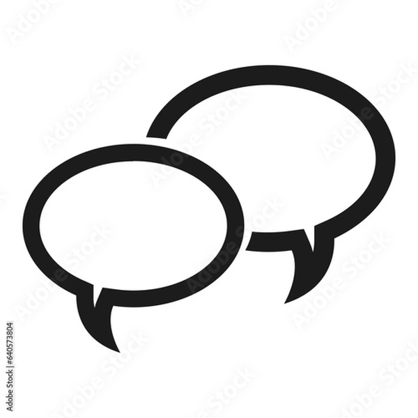 Obraz bubble chat icon illustration