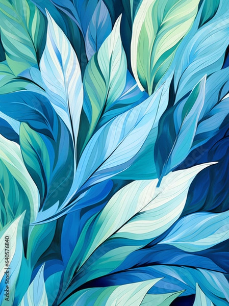 Obraz abstract background with leaves