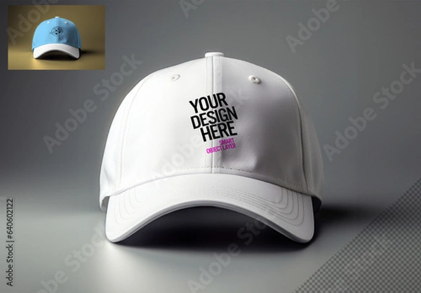 Obraz Isolated Baseball Cap Mockup