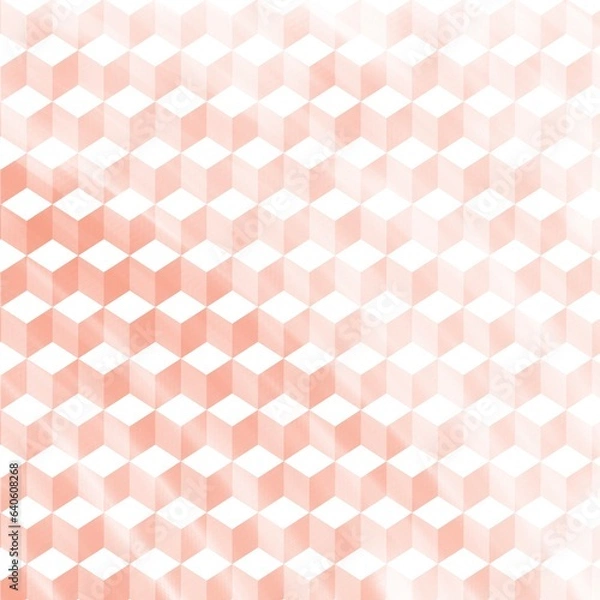 Obraz Abstract background with orange color cubes decoration pattern